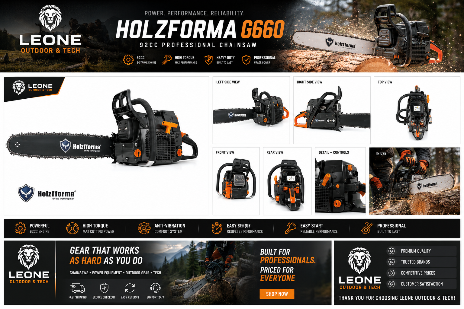 Ported and polished Holtzforma g660 chainsaw